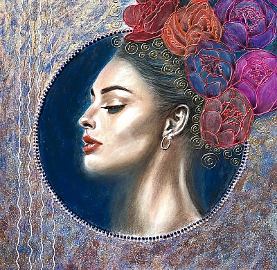 ‘Señorita’ pastel drawing by Julie Waldron