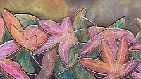 Close-up from ‘Autumn Fox’ original pastel drawing by Julie Waldron