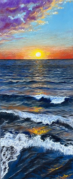‘Sunset Surf’ 20cm x 47cm £90
